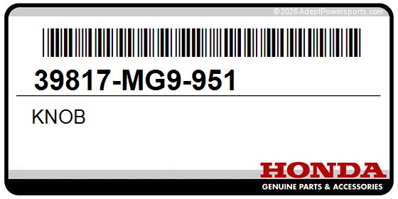 Honda 39817-MG9-951 Knob