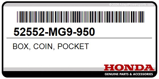 Honda 52552-MG9-950 Box, Coin, Pocket