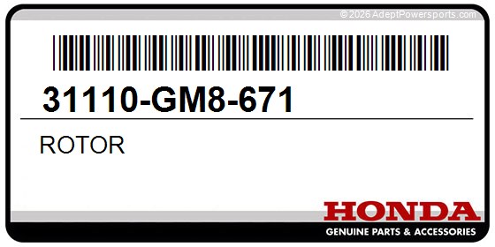 Honda 31110-GM8-671 Rotor