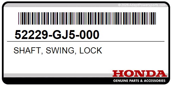 Honda 52229-GJ5-000 Shaft, Swing, Lock