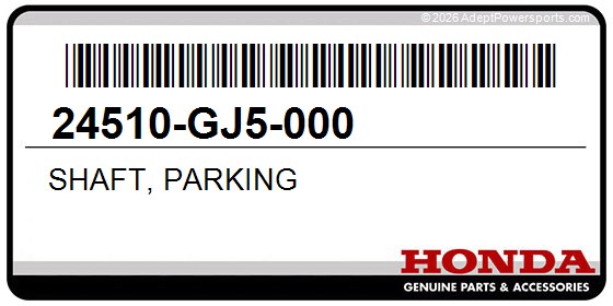 Honda 24510-GJ5-000 Shaft, Parking