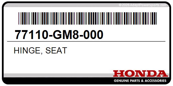 Honda 77110-GM8-000 Hinge, Seat