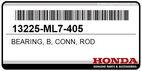 Honda 13225-ML7-405 Bearing, B, Conn, Rod
