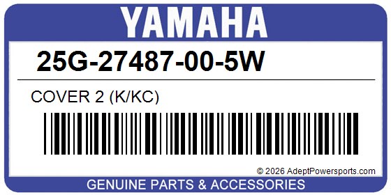 Yamaha 25G-27487-00-5W Cover 2 (K/Kc)