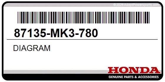 Honda 87135-MK3-780 Diagram