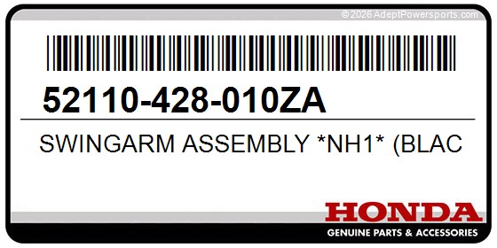 Honda 52110-428-010ZA Swingarm Assembly *Nh1* (Black)