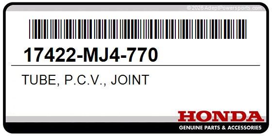 Honda 17422-MJ4-770 Tube, P.C.V., Joint