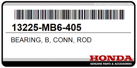 Honda 13225-MB6-405 Bearing, B, Conn, Rod