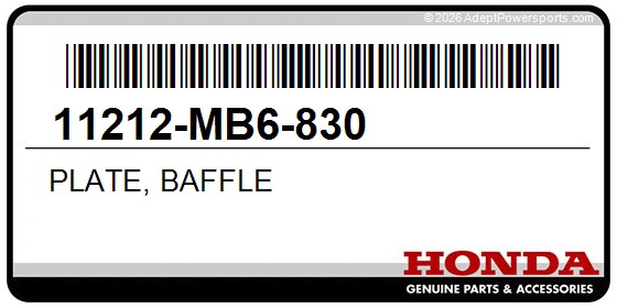 Honda 11212-MB6-830 Plate, Baffle
