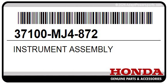 Honda 37100-MJ4-872 Instrument Assembly