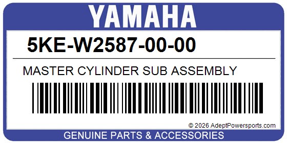 Yamaha 5KE-W2587-00-00 Master Cylinder Sub Assembly