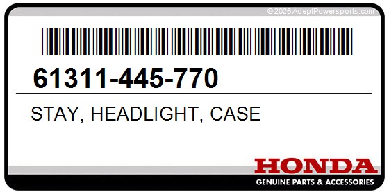 Honda 61311-445-770 Stay, Headlight, Case