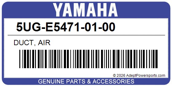 Yamaha 5UG-E5471-01-00 Duct, Air