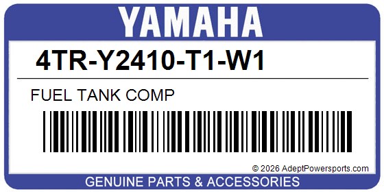 Yamaha 4TR-Y2410-T1-W1 Fuel Tank Comp