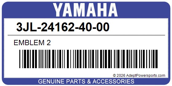 Yamaha 3JL-24162-40-00 Emblem 2