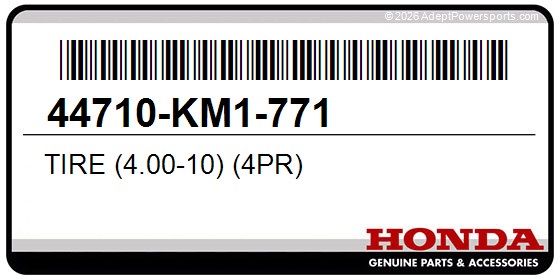 Honda 44710-KM1-771 Tire (4.00-10) (4Pr)