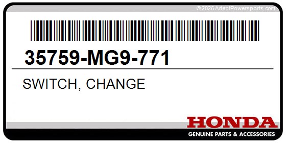 Honda 35759-MG9-771 Switch, Change