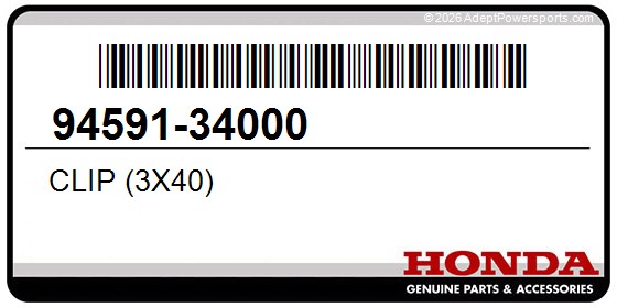 Honda 94591-34000 Clip (3X40)