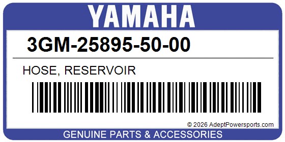 Yamaha 3GM-25895-50-00 Hose, Reservoir