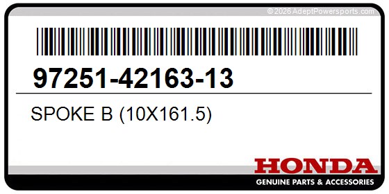 Honda 97251-42163-13 Spoke B (10X161.5)
