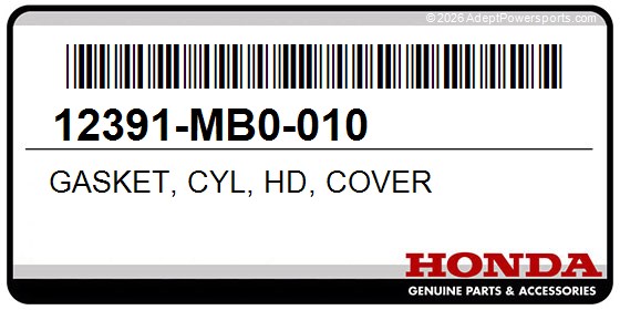 Honda 12391-MB0-010 Gasket, Cyl, Hd, Cover