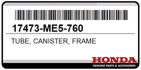 Honda 17473-ME5-760 Tube, Canister, Frame