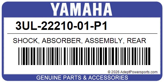 Yamaha 3UL-22210-01-P1 Shock, Absorber, Assembly, Rear