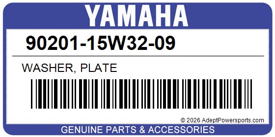 Yamaha 90201-15W32-09 Washer, Plate