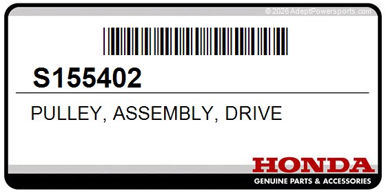 Honda S155402 Pulley, Assembly, Drive