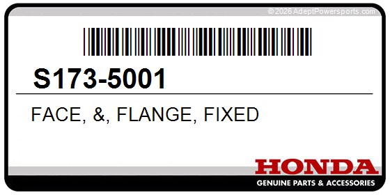 Honda S173-5001 Face, &, Flange, Fixed