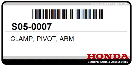 Honda S05-0007 Clamp, Pivot, Arm