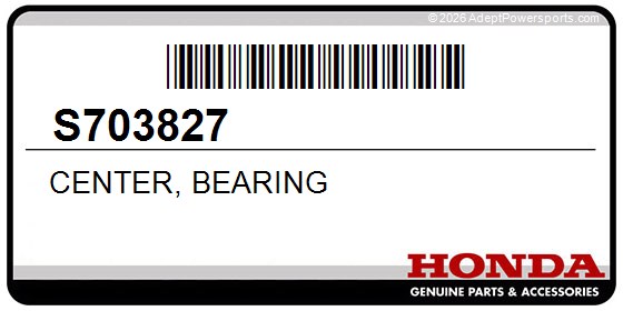 Honda S703827 Center, Bearing