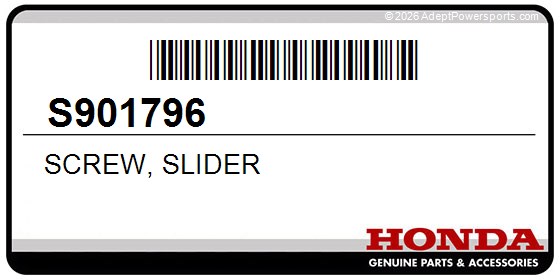 Honda S901796 Screw, Slider