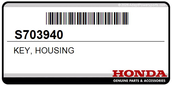 Honda S703940 Key, Housing