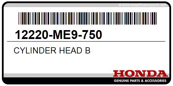 Honda 12220-ME9-750 Cylinder Head B