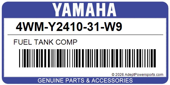 Yamaha 4WM-Y2410-31-W9 Fuel Tank Comp