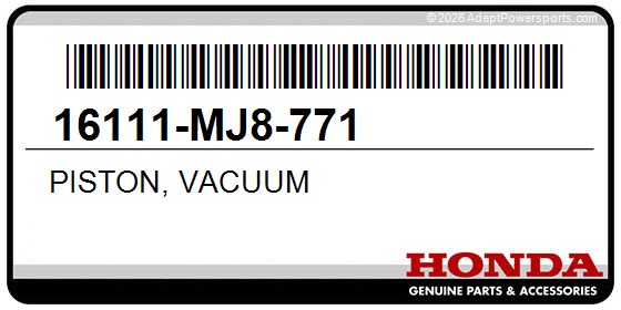 Honda 16111-MJ8-771 Piston, Vacuum