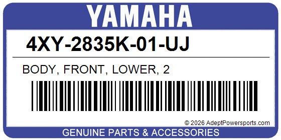 Yamaha 4XY-2835K-01-UJ Body, Front, Lower, 2
