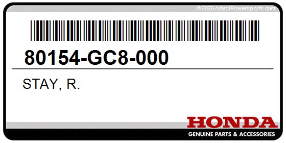 Honda 80154-GC8-000 Stay, R.