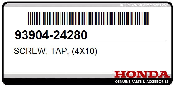 Honda 93904-24280 Screw, Tap, (4X10)