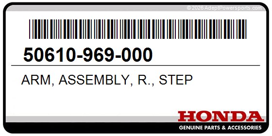 Honda 50610-969-000 Arm, Assembly, R., Step