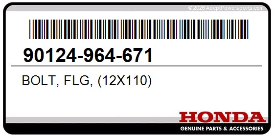 Honda 90124-964-671 Bolt, Flg, (12X110)