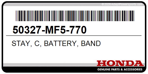 Honda 50327-MF5-770 Stay, C, Battery, Band