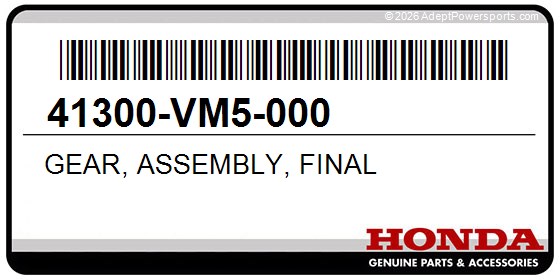 Honda 41300-VM5-000 Gear, Assembly, Final