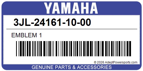 Yamaha 3JL-24161-10-00 Emblem 1