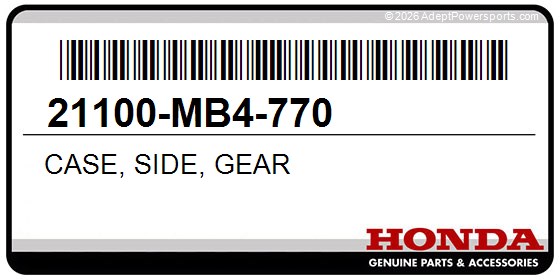 Honda 21100-MB4-770 Case, Side, Gear