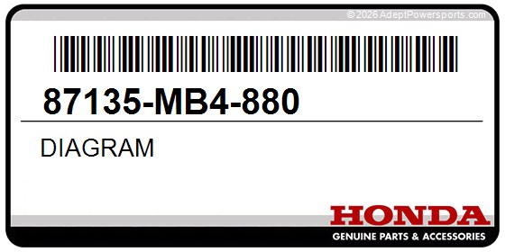 Honda 87135-MB4-880 Diagram
