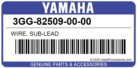 Yamaha 3GG-82509-00-00 Wire, Sub-Lead