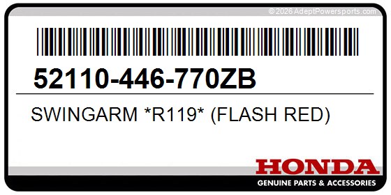 Honda 52110-446-770ZB Swingarm *R119* (Flash Red)
