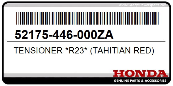 Honda 52175-446-000ZA Tensioner *R23* (Tahitian Red)